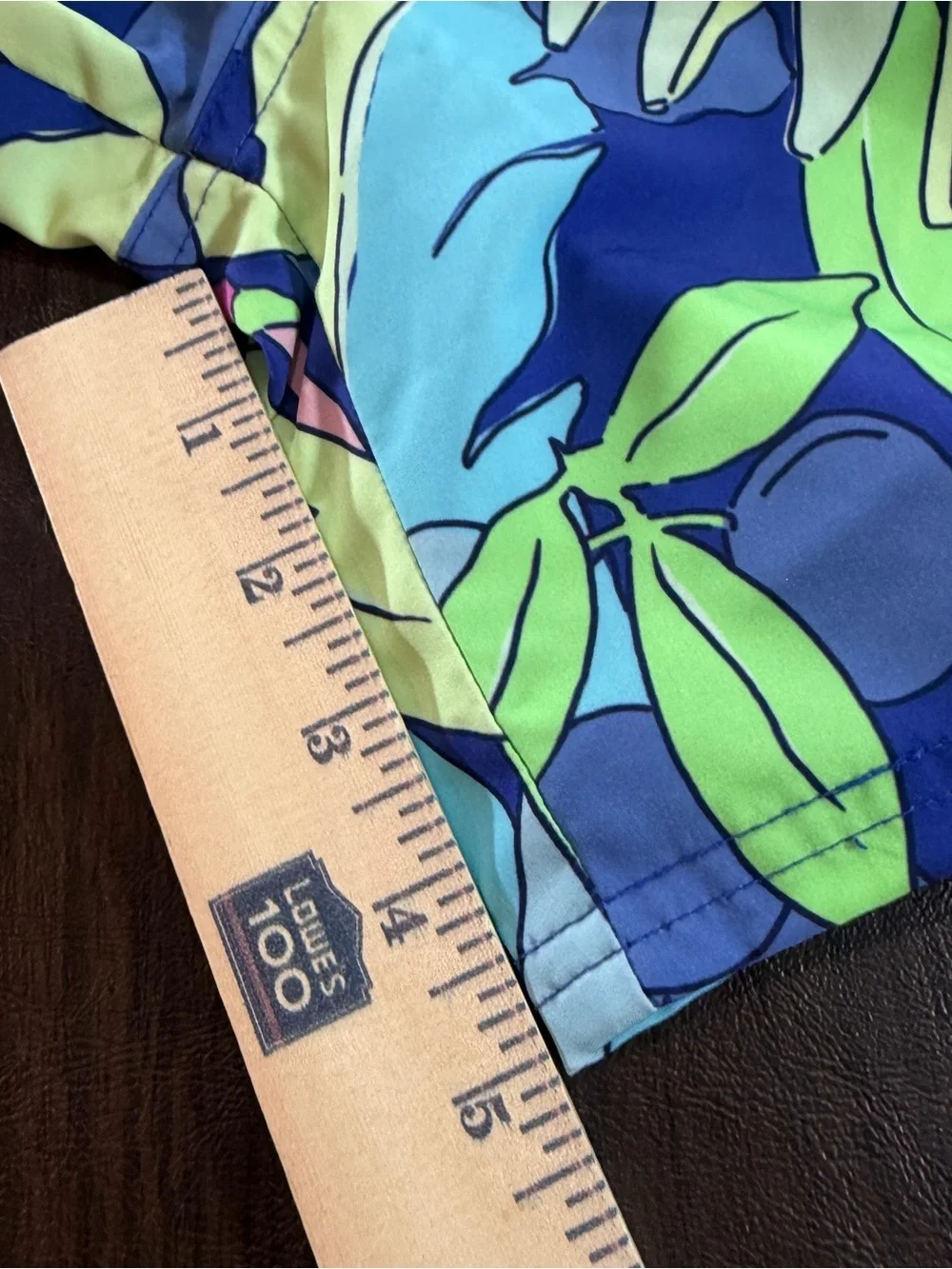 Kids Vineyard Vines Tropical Maritime  Blue Swim Trunks Sz M
